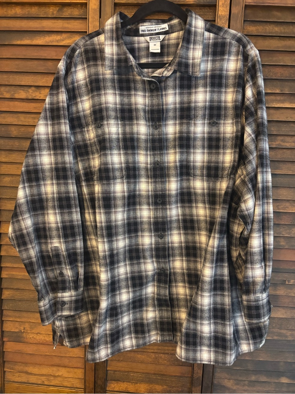 Duluth Trading Co women’s Free Swingin Flannel - 4x